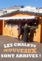chalet pour marche de noel