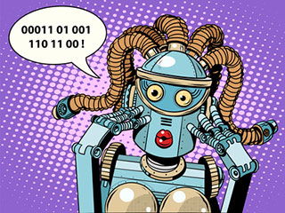 Un robot de google parle en numerique mais qui le comprend