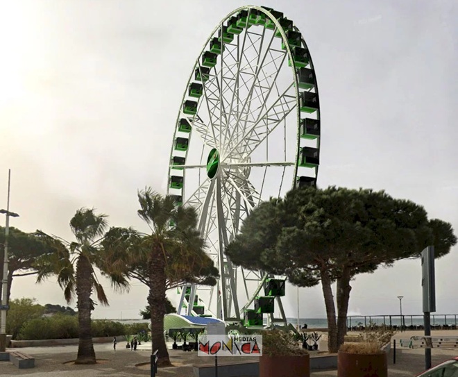 Grande roue ecologique en location avec panneaux pour economie d electricite Grande roue ecologique en location avec panneaux pour economie d electricite