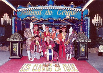 Orchestre des clowns en folie au Festival Iterrnational du Cirque de Monte Carlo