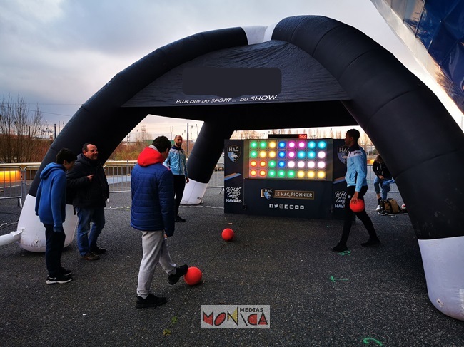 mur numerique de fan zone football