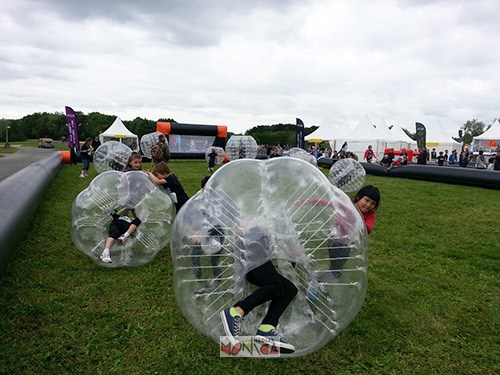 jeu bubble foot gonflable a louer