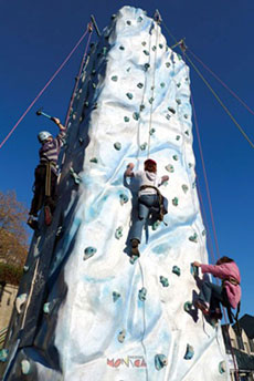 Structure d escalade mur de glace