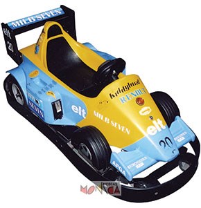 Voiture monoplace de circuit de karting