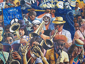 Orchestre de rue de jazz New Orleans