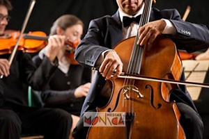 Orchestre a cordes de musique classique lors d une soiree evenementielle