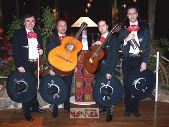 Quatuor mariachis pour musique sud-américaine et mexicaine