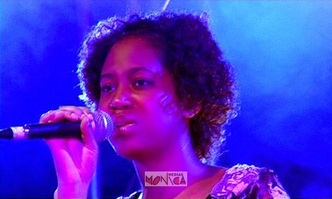 La chanteuse de gospel intervient a son tour lors du concert