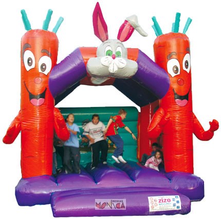 Lapin carottes gonflables pour jeux enfants