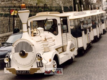 Petit train touristique pour location et animation fete de ville avec chauffeur