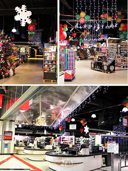 Decoration Noel grande surface hyper et supermarche