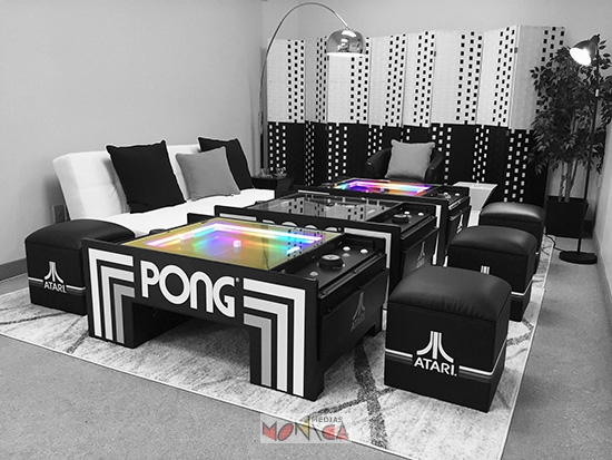 Meubles cocktail Atari pong a louer