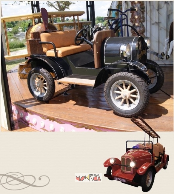 Manege avec voiture ancinne a louer