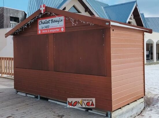 Chalet d hiver en bois pour kiosque boutique ou lieu de vie