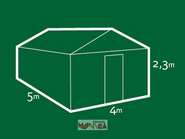 Le plan de la feerique maisonée en bois du pere noel