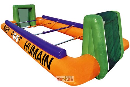 Babyfoot humain gonflable pour 8 personnes