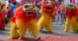 Danse du lion du nouvel an chinois