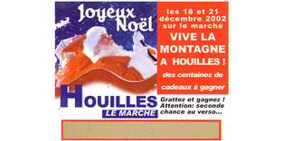 Ticket jeu à gratter Christmas - Spécial Noël - Lachouettemauve